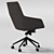 Modern Office Arm Chair with Casters 3D model small image 3