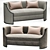 Elegant Ferrell Mittman Sofa 3D model small image 1