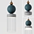 Quri Pendant Light: Elegant and Adjustable 3D model small image 1