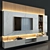 Modern TV Wall Set 41 3D model small image 3