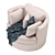 Modern Swivel Chair: Clarissa 3D model small image 2