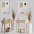 Elegant Pampas Decoration Set with Console 3D model small image 3