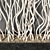 White Branch Planter - Unique Curved Design 3D model small image 3