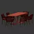 Sleek Morf Lounge Lux Set 3D model small image 2