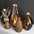 Golden Elegance Vases 3D model small image 2