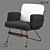 LoftDesign Armchair 1413: Sleek and Stylish 3D model small image 1