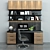 Elegant Wooden Cabinet: Versatile Storage 3D model small image 1