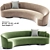 Vladimir Kagan Sloane Sofa: Timeless Elegance 3D model small image 1