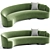 Vladimir Kagan Sloane Sofa: Timeless Elegance 3D model small image 2