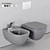 Ceramica Flaminia LO Wall-Hung WC: Sleek and Stylish Basin 3D model small image 1