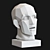 Gudon Gypsum Head Sculpture 3D model small image 3