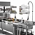 Cafe Equipment Combo Set 3D model small image 2