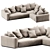 Sleek Flexform Lario Sofa 3D model small image 8