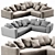 Sleek Flexform Lario Sofa 3D model small image 10