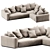 Sleek Flexform Lario Sofa 3D model small image 13