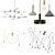 Modern Pendant Lighting Collection 3D model small image 1