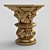 Title: Elegant Carved Capitel 3D model small image 3