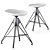 Sleek Industrial Counter Stool 3D model small image 1