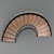 Elegant Donyavi Half Circle Stair 3D model small image 4