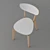 Modern Birch Kitchen Chair 3D model small image 2