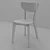 Modern Birch Kitchen Chair 3D model small image 4