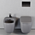 Flaminia Mono Wall-Hung WC & Bidet 3D model small image 3