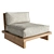 Elegant Conrad Sofa Chair 3D model small image 1