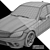 Turbo Sedan: High-Performance Luxury Car 3D model small image 5