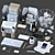 Elegant Office Essentials Set 3D model small image 1