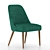 Green Fullam Dining Chair: Stylish and Made in USA! 3D model small image 2