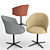 Viccarbe Copa Flat Swivel Chair 3D model small image 2