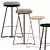 TRI650 Soft Top Stool: Sleek, Stylish, and Sturdy 3D model small image 2