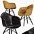 Modern Lucia Leather Armchair 3D model small image 1