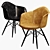 Modern Lucia Leather Armchair 3D model small image 3