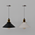 Elegant Scandinavian Pendant Lights 3D model small image 3