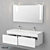 OM Velvex Pulsus 140 - Modern Bathroom Set 3D model small image 5