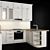 Sleek 3-Piece Kitchen Set 3D model small image 2