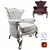 Elegant Royal Classic Armchair 3D model small image 2