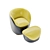 Sleek Yellow Armchair 3D model small image 4