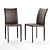 Elegant Dining Chairs Set 3D model small image 2