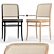 Elegant Hoffmann Dining Chair 3D model small image 1