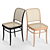 Elegant Hoffmann Dining Chair 3D model small image 2