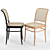 Elegant Hoffmann Dining Chair 3D model small image 4