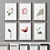 Versatile Picture Frames Set -133: 6 Colors, 3 Sizes 3D model small image 3