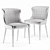 Sloan Cross Round & Claudia Dining Set 3D model small image 4