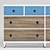 Versatile Wooden Chest of Drawers 3D model small image 1