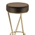 Nuka Bar Stools: Sleek Brass Seating 3D model small image 2