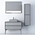 Modern Bathroom Cabinet Set | Sleek Design 3D model small image 3