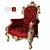Opulent Classic Armchair: Royal Elegance 3D model small image 1
