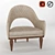 Cocoon Comfort: Cipriani Homood Armchair 3D model small image 1